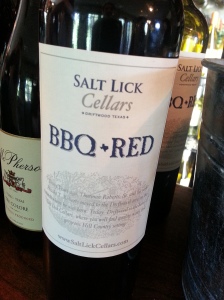 Salt Lick Cellars BBQ Red wine