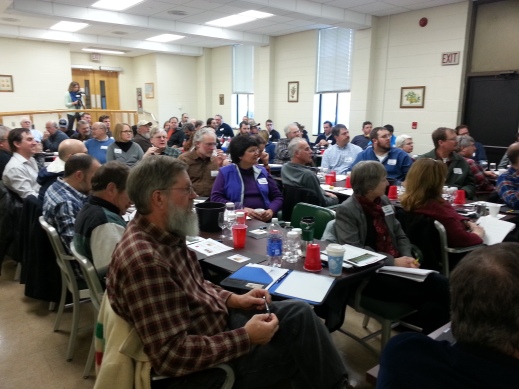 Attendees of the 2015 Hard Cider Production workshop captivated by the lecture series.