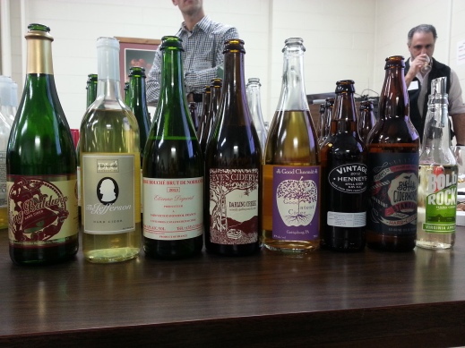 Hard ciders tasted at the 2015 Hard Cider Production workshop.