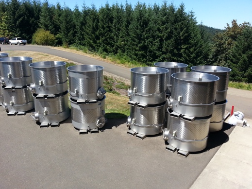2 - 3 ton fermentors were preferred by most wineries visited in Willamette Valley